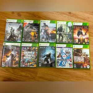 Xbox 360 Games Lot